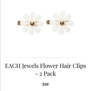 EACH Jewels Flower Hair Clips